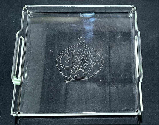 Acrylic Tray For Ramadan(11x8inch)