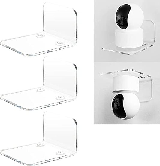 Acrylic Floating Wall Shelves for Security Cameras