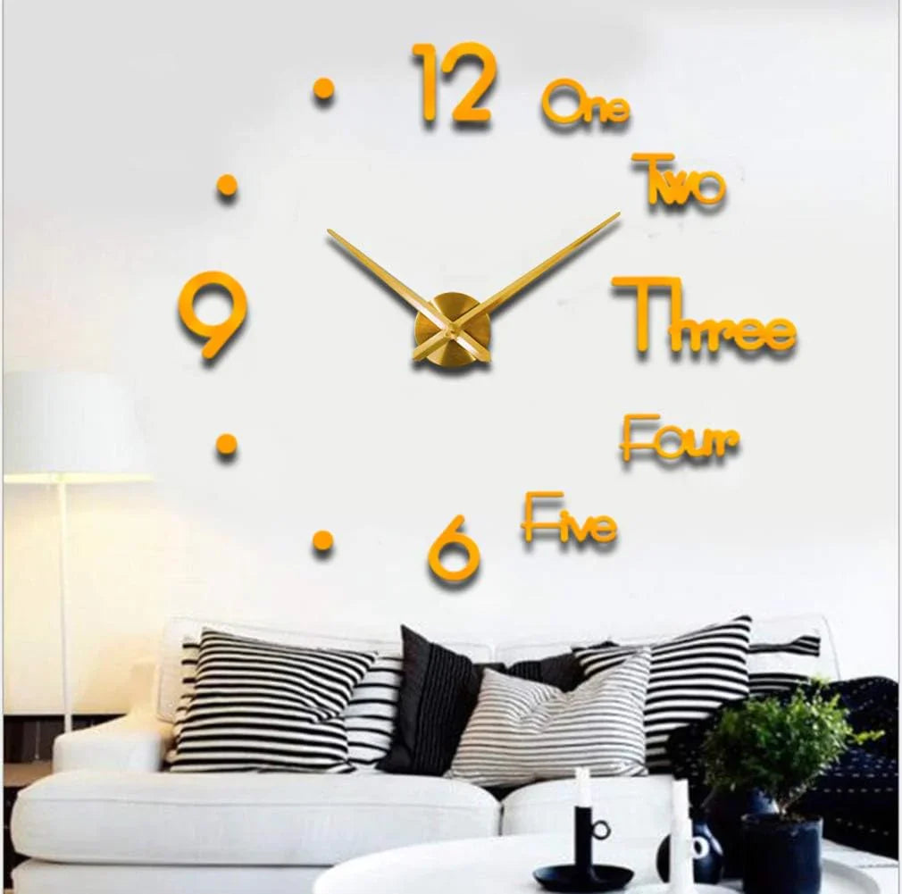 3D Wall Art - DIY Wall Clock Modern Design