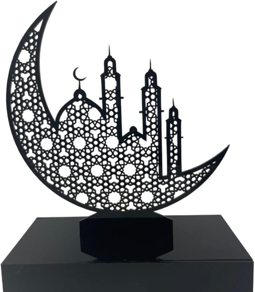 Acrylic Moon wit Masjid Stand