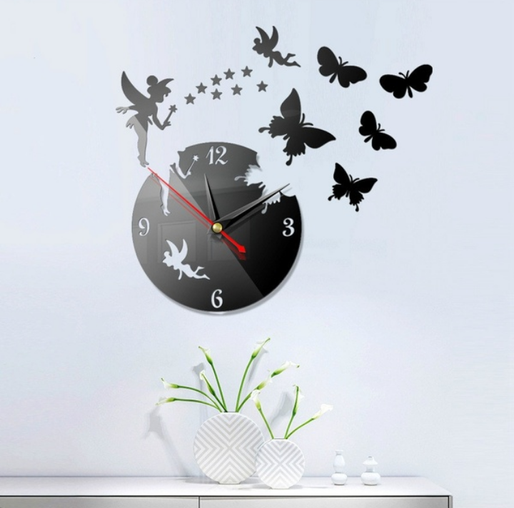 Acrylic Butterfly Wall Clock (VS_001)