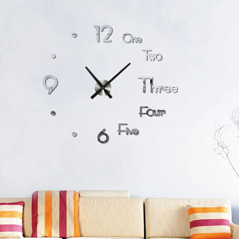 3D Wall Art - DIY Wall Clock Modern Design